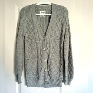 Abercrombie & Fitch chunky cable knit cardigan